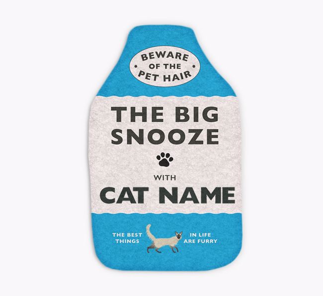 Big Snooze: Personalized {breedFullName} Hot Water Bottle